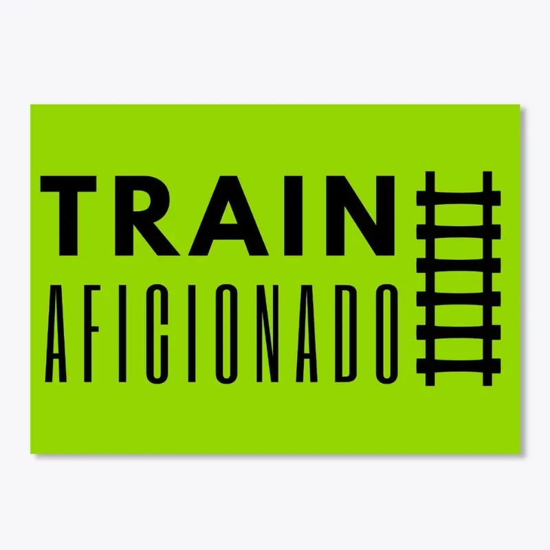 Train Aficionado Tracks Sticker